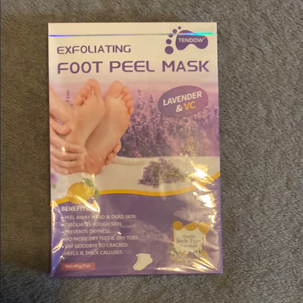 Tendow Exfoliating Foot Peel Mask with Lavender & VC men or women